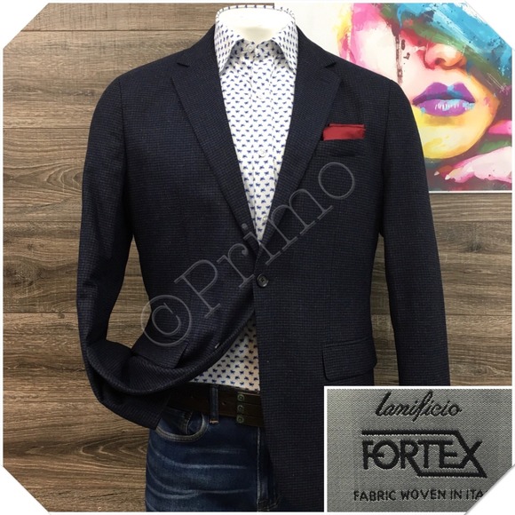 GALAXY Mens Blazer Sport Coat Casual Jacket Size 42R Wool Suit Light Quilted